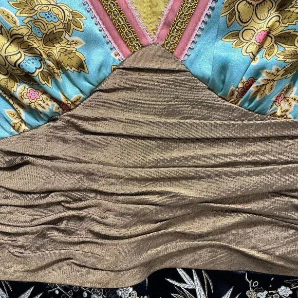 Phoebe Couture Oriental Silk Floral Jacquard Brocade Sheath Cocktail Dress 4 - Picture 12 of 12